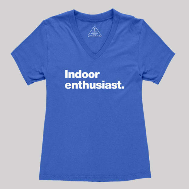 Indoor Enthusiast Premium Women's V-Neck T-shirt