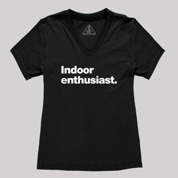 Indoor Enthusiast Premium Women's V-Neck T-shirt