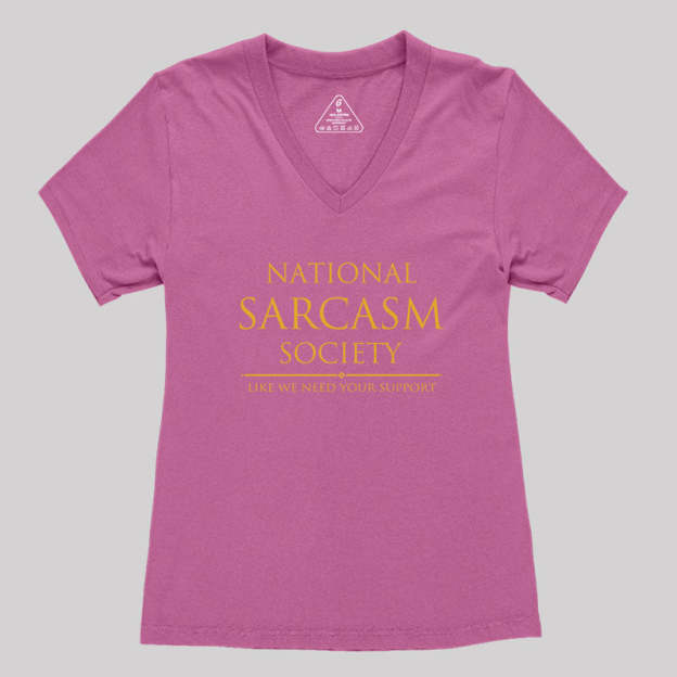 National Sarcasm Society Women's V-Neck T-shirt