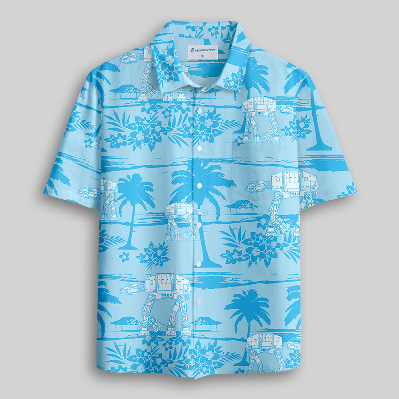 Tropical Walker Button Up Pocket Shirt