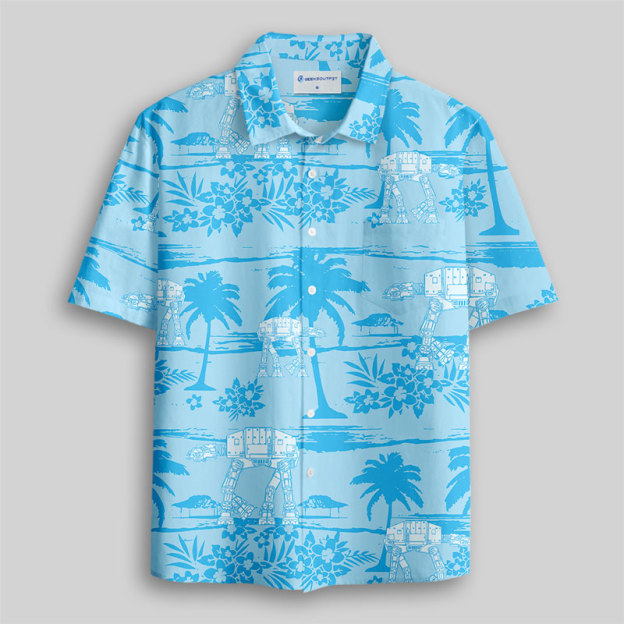 Tropical Walker Button Up Pocket Shirt