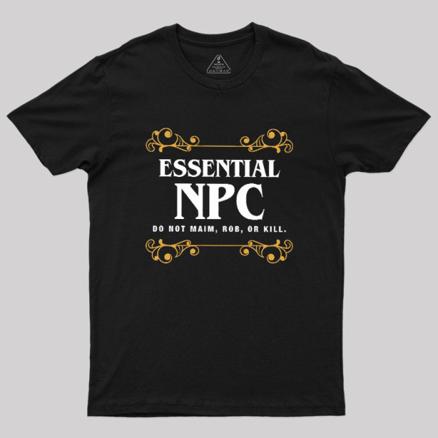 Essential NPC Character Tabletop RPG Addict Geek T-Shirt