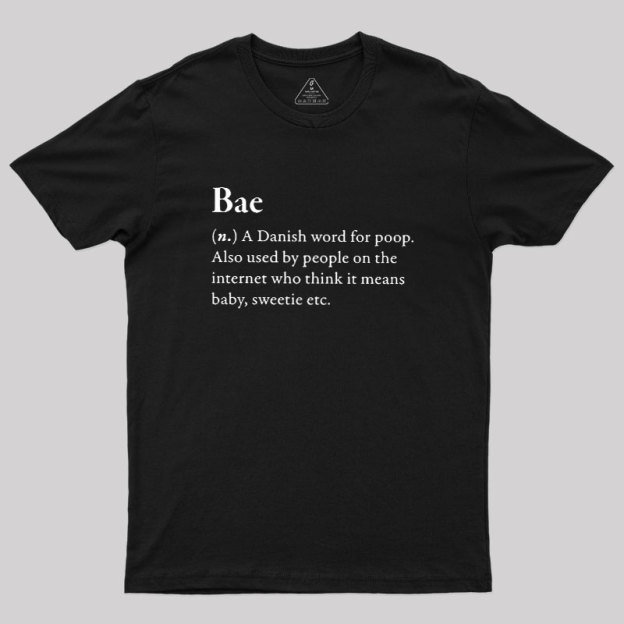 Bac Funny Glossary Geek T-Shirt