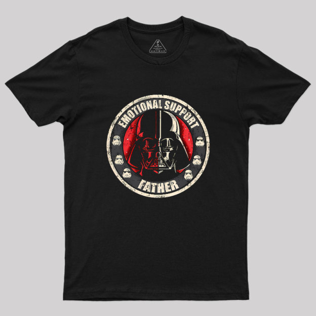 Emotional Support Father Geek T-Shirt