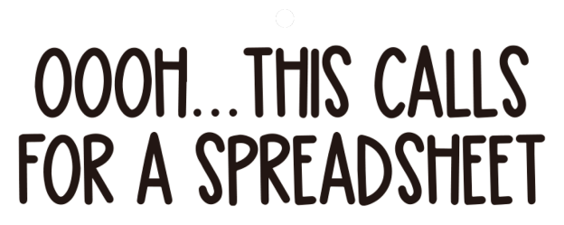 Ohh This Calls for a Spreadsheet Geek Car Air Fresheners