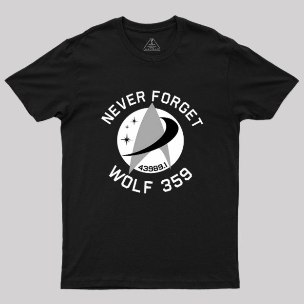 Never Forget Wolf 359 Geek T-Shirt