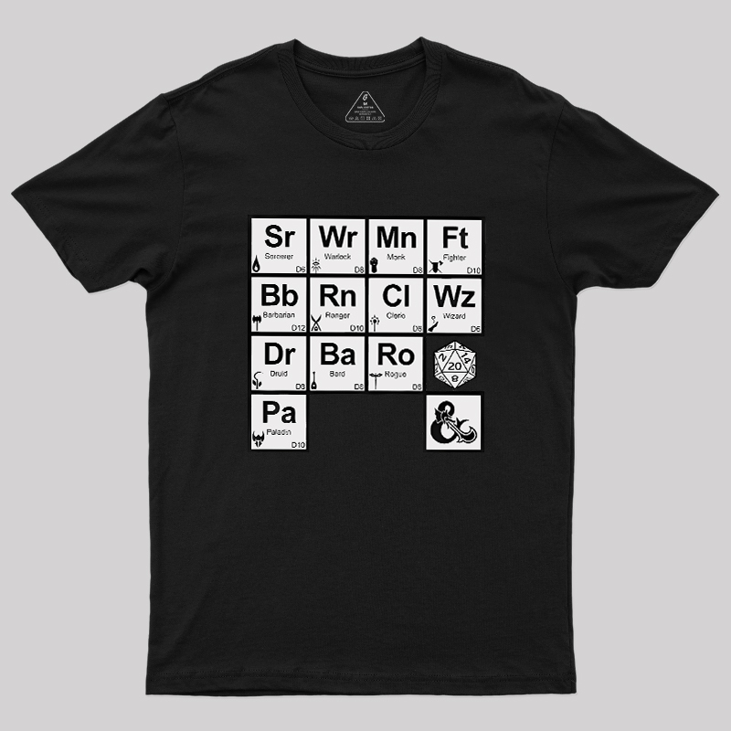 All Elements Dungeons & Dragons Geek T-Shirt