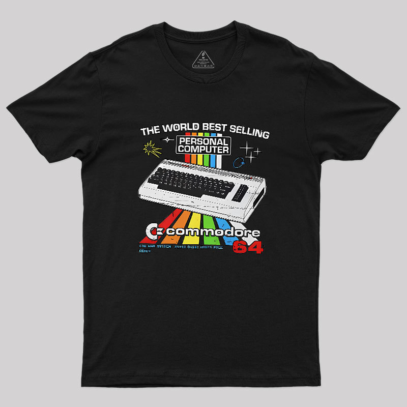 Retro Games Commodore 64 Personal Computer Geek T-Shirt