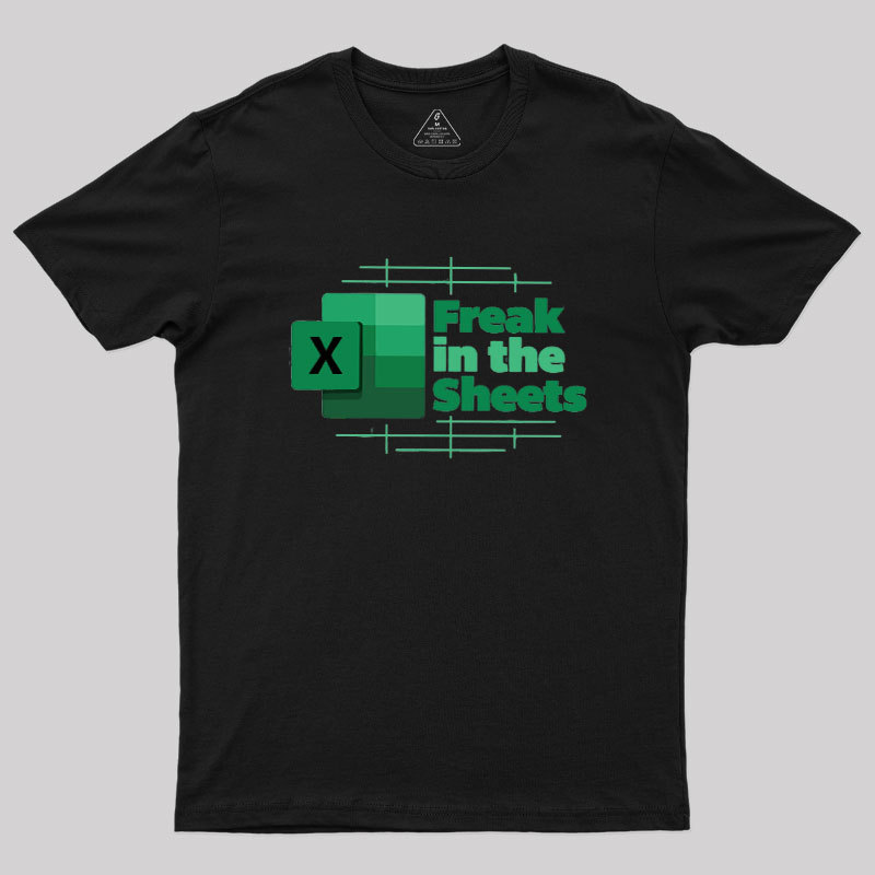 Freak in the Sheets Green Design Geek T-Shirt