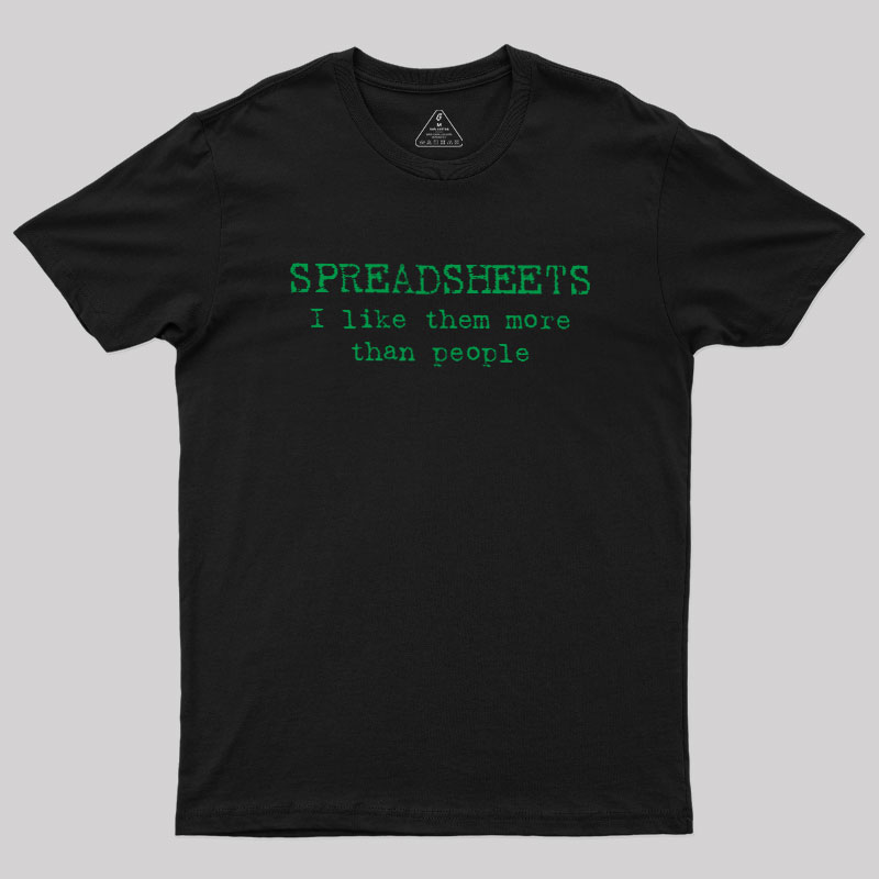 Spreadsheet Excel Geek T-Shirt