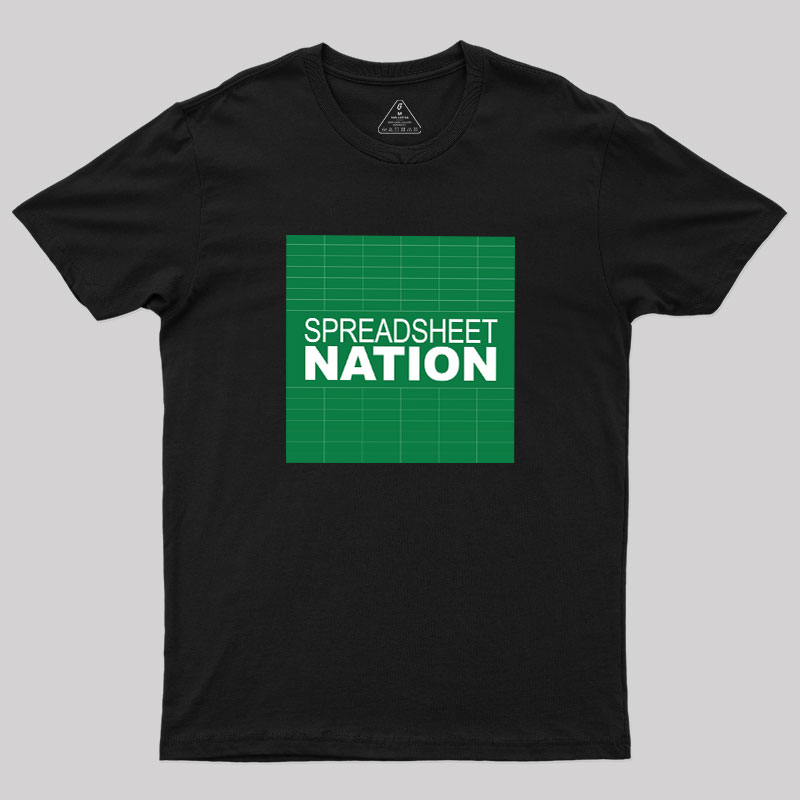 Spreadsheet Nation Geek T-Shirt