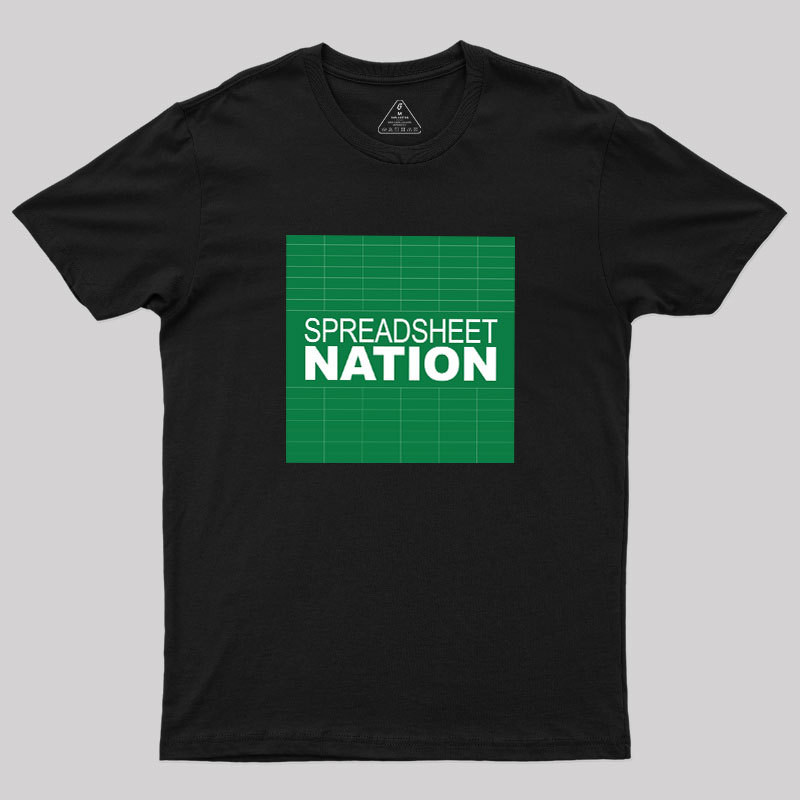 Spreadsheet Nation Geek T-Shirt