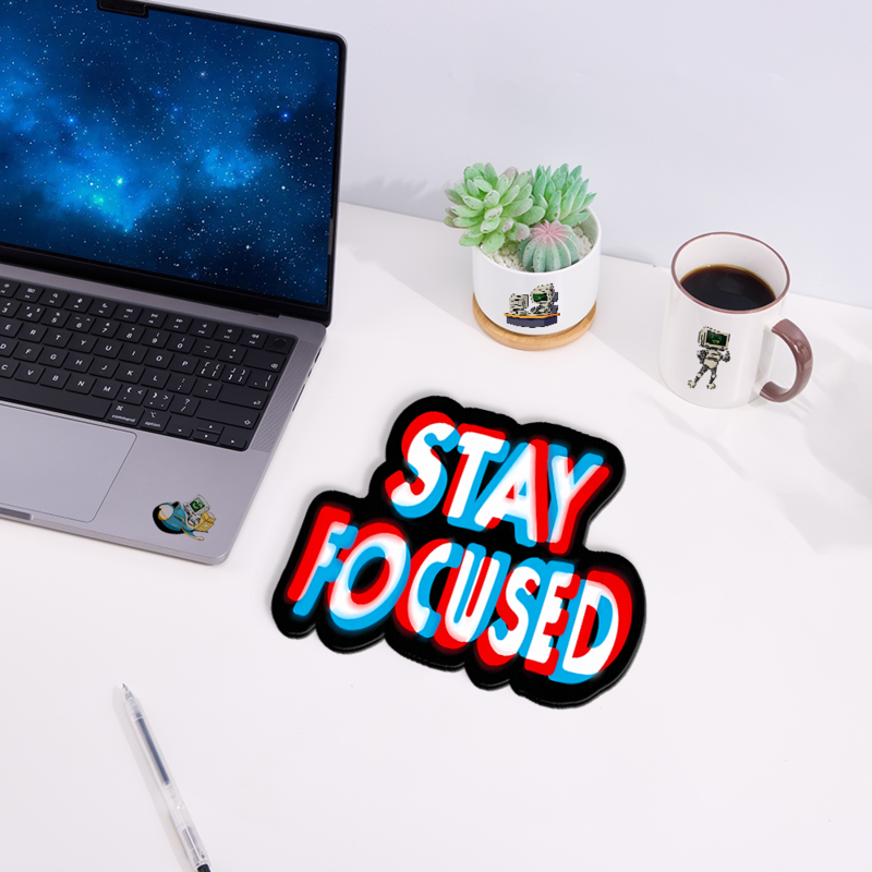 Stay Focused Novelty Mouse Pad
