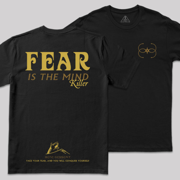 Fear Front and Back Printed Geek T-Shirt