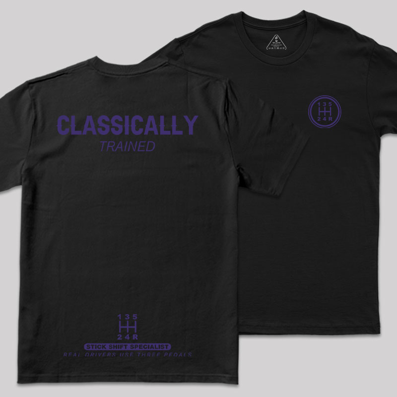 Classically Trained Front and Back Printing Geek T-Shirt