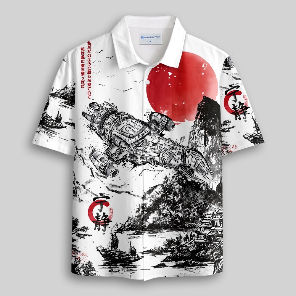 Firefly Celestial Ink Button Up Pocket Shirt