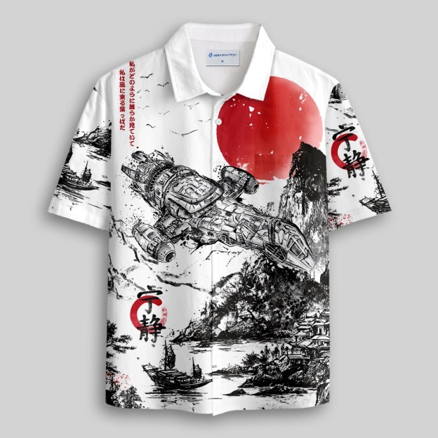 Firefly Celestial Ink Button Up Pocket Shirt
