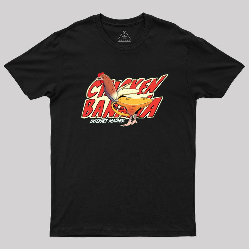 Chicken Meme Banana Internet Funny Meme Geek T-Shirt