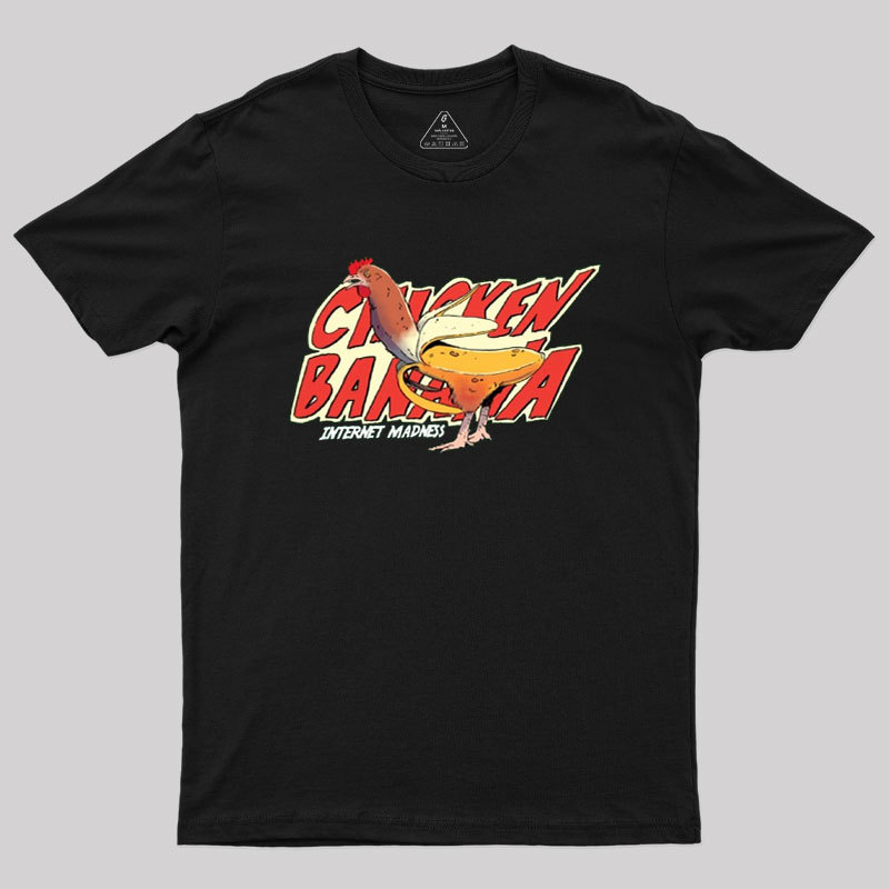 Chicken Meme Banana Internet Funny Meme Geek T-Shirt