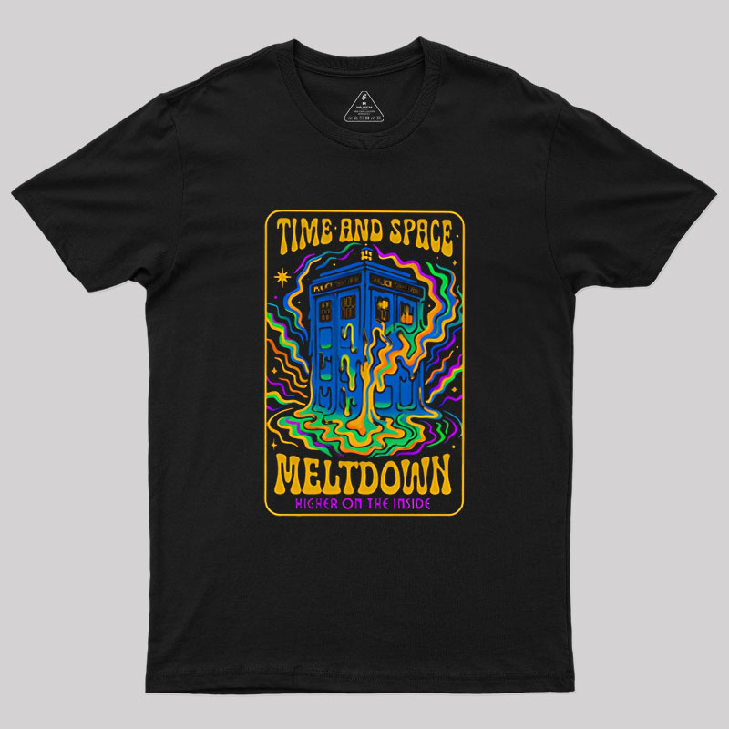Time and Space Meltdown Geek T-Shirt