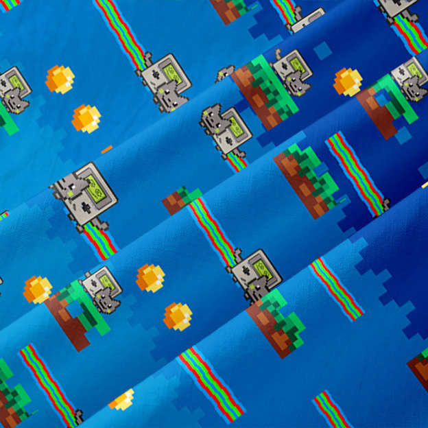 Nyan Cat Button Up Pocket Shirt