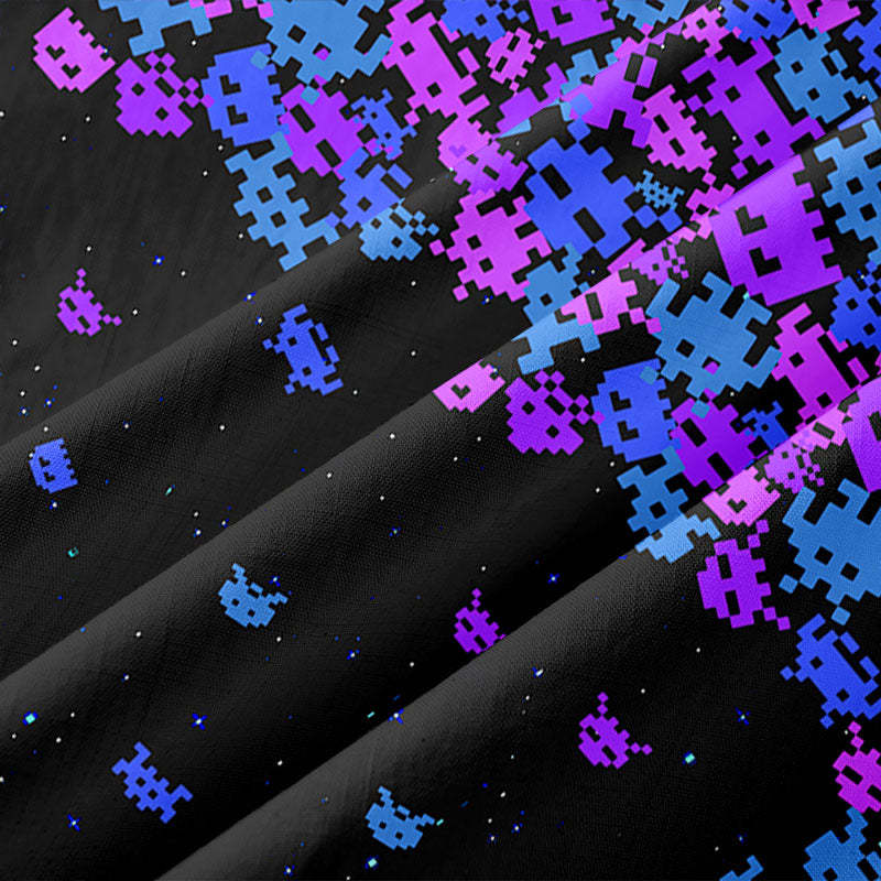 Space Pixels Button Up Pocket Shirt