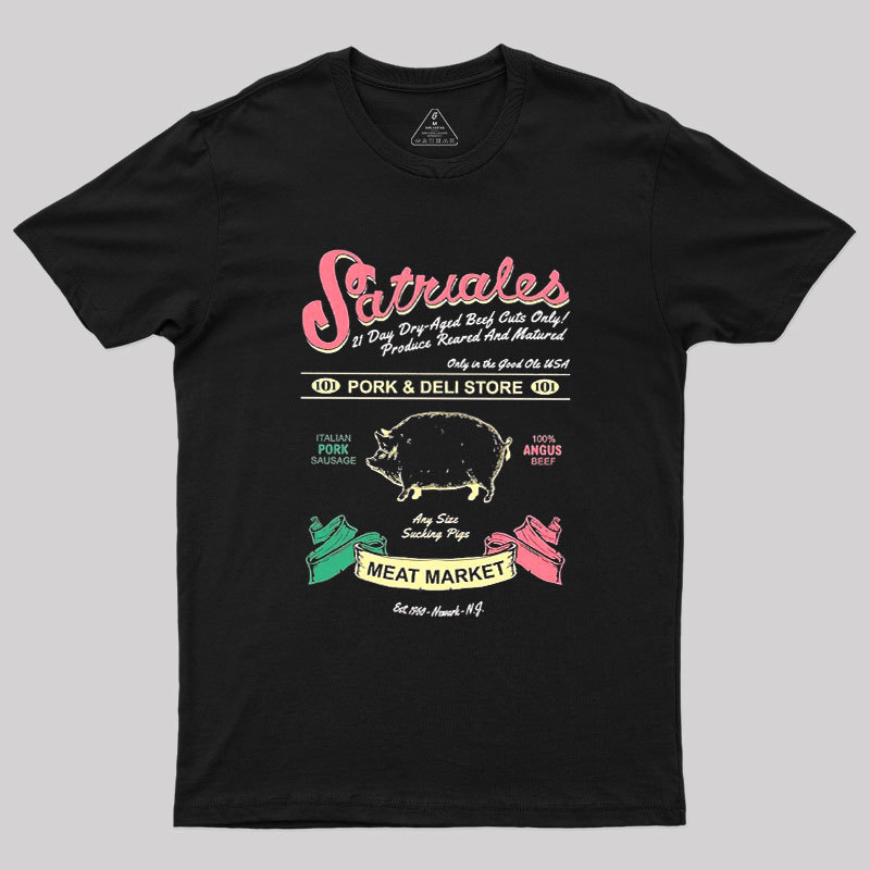 Satriale's Pork & Deli Store Meat Market Geek T-Shirt