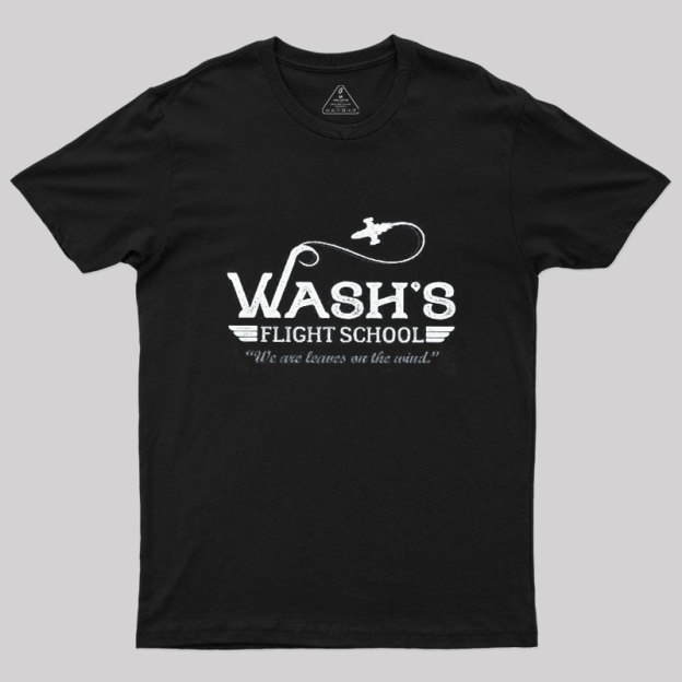 Washs Flight School Classic Geek T-Shirt