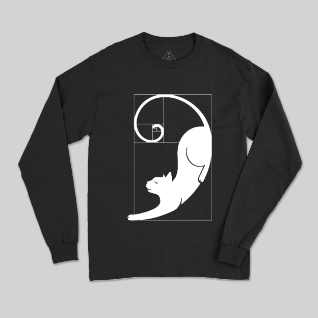 Fibonacci's Cat Long Sleeve T-Shirt