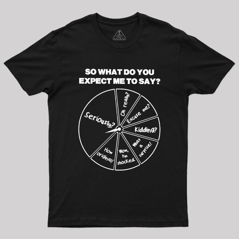 What Do You Expect Me To Say Geek T-Shirt