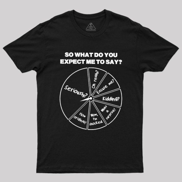 What Do You Expect Me To Say Geek T-Shirt