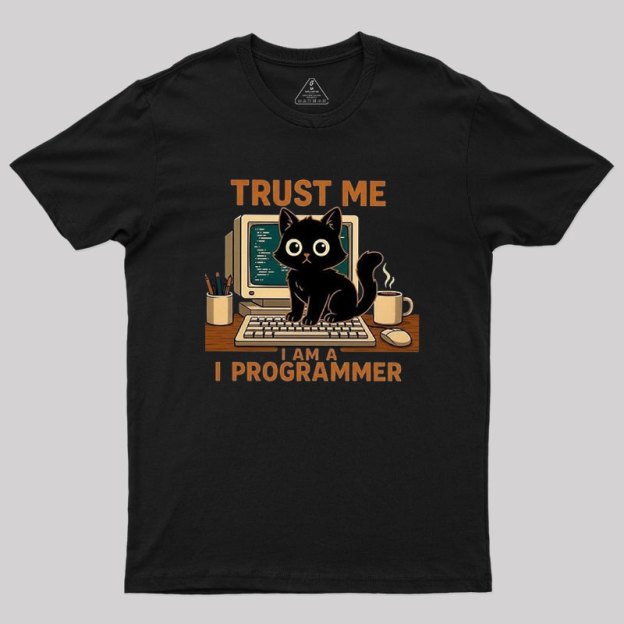 Programmer Cat Geek T-Shirt