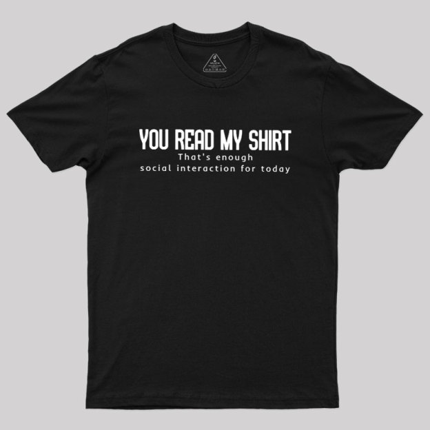 Social Interaction Geek T-Shirt