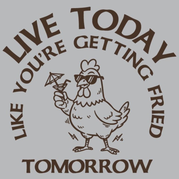Fried Chicken Philosophy Geek T-Shirt