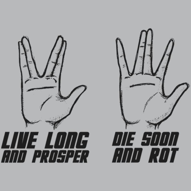 Live Long vs Die Soon Geek T-Shirt