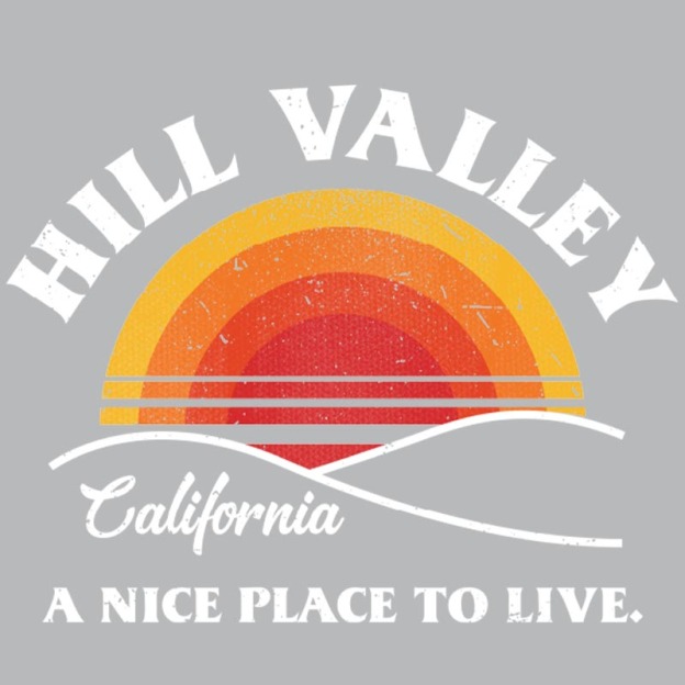 Hill Valley Sunset Geek T-Shirt