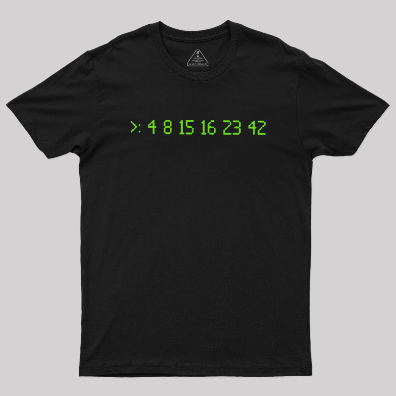 Lost Numbers Sci-fi Geek T-Shirt