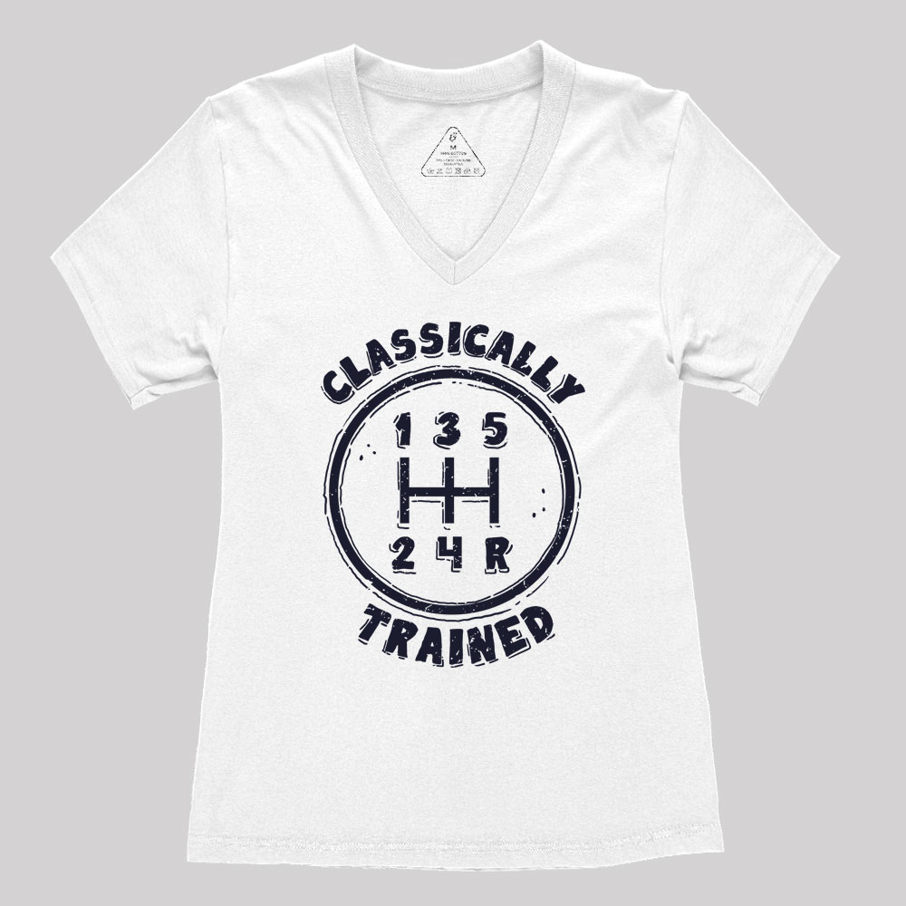 Classically Trained Geek Women's V-Neck T-shirt