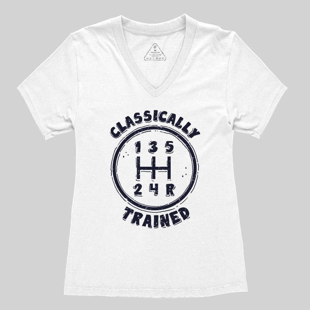 Classically Trained Geek Women's V-Neck T-shirt