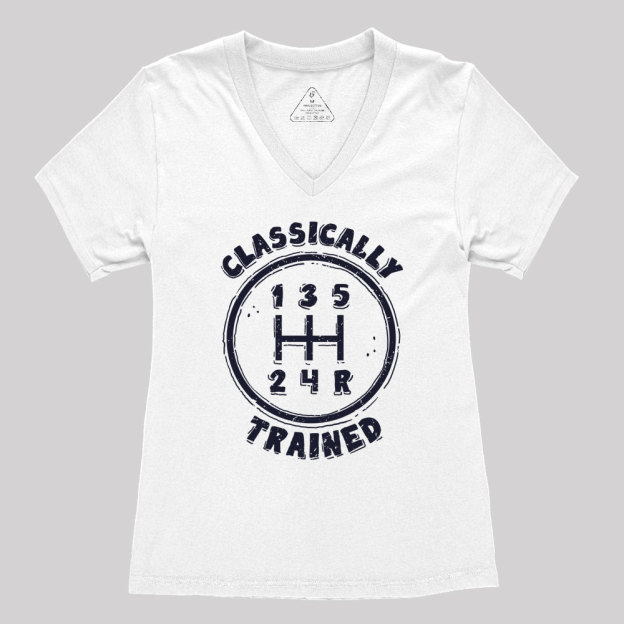Classically Trained Geek Women's V-Neck T-shirt