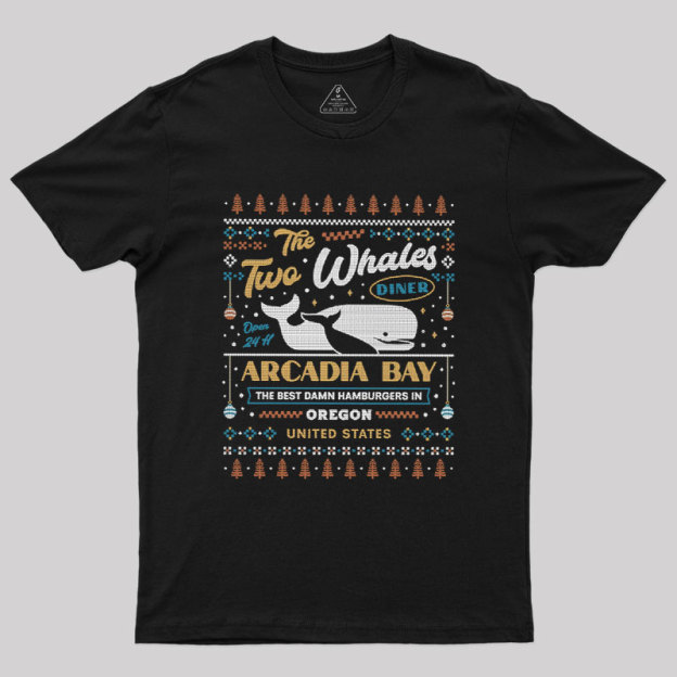 Two Whales Diner Ugly Sweater Geek T-Shirt