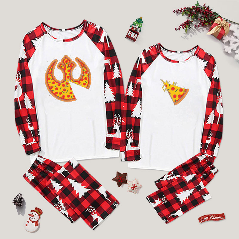 Pizza Sharing Couple Pajama Sets