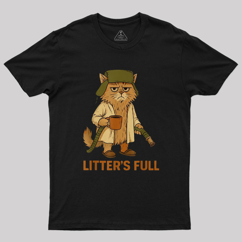 Litters Full Funny Cat Lovers Christmas Xmas Geek T-Shirt