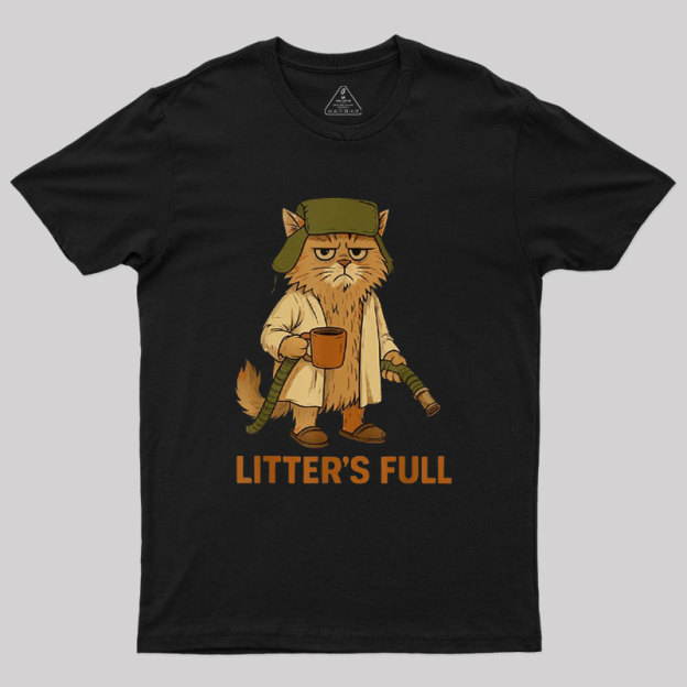 Litters Full Funny Cat Lovers Christmas Xmas Geek T-Shirt