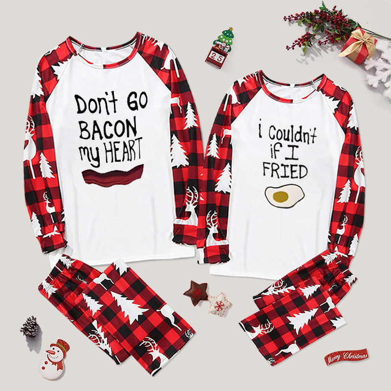 Bacon and Eggs Couple Pajama Sets