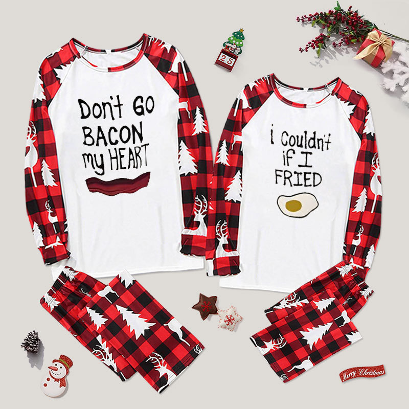 Bacon and Eggs Couple Pajama Sets