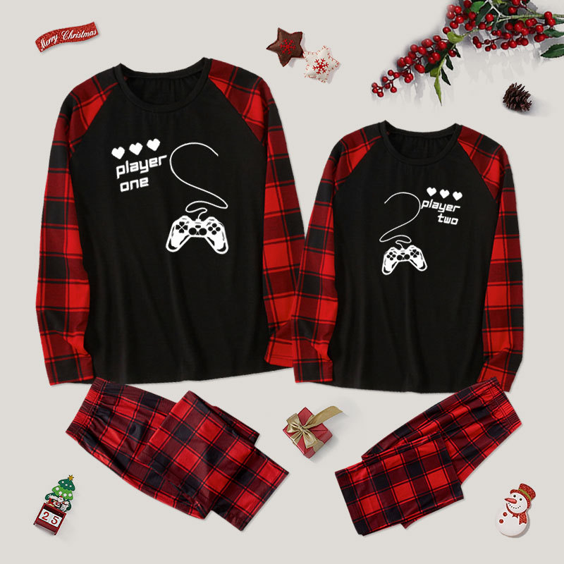 Gamer Valentines Couple Pajama Sets