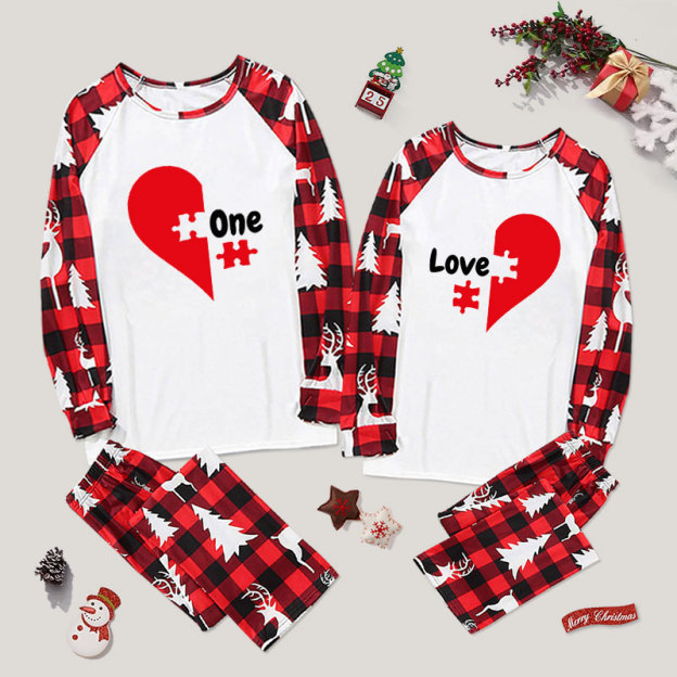 One Love Couple Pajama Sets