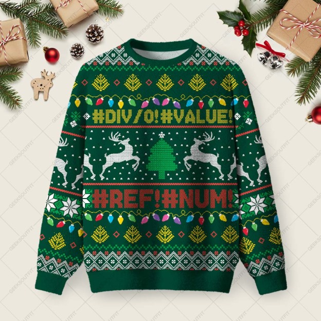 DIV0 Ugly Christmas Fuzzy Fleece Sweatshirt
