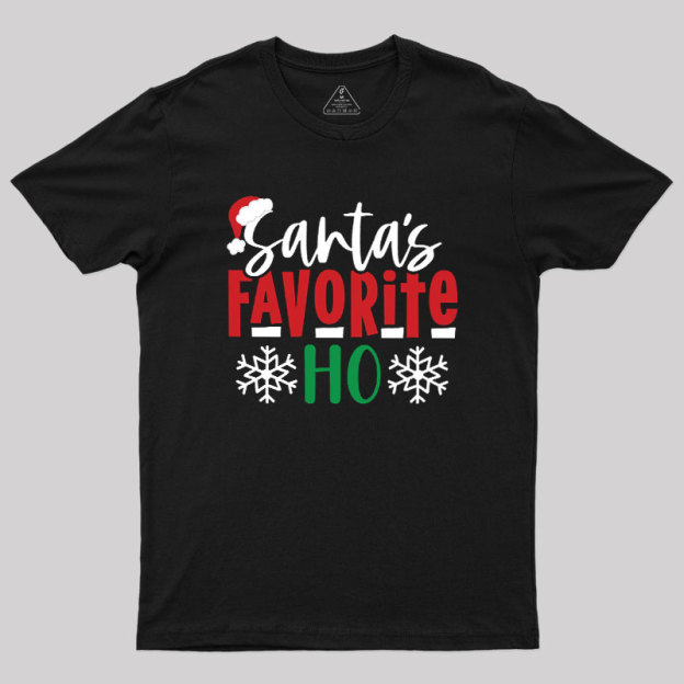 Santas Favourite Ho Funny Geek T-Shirt